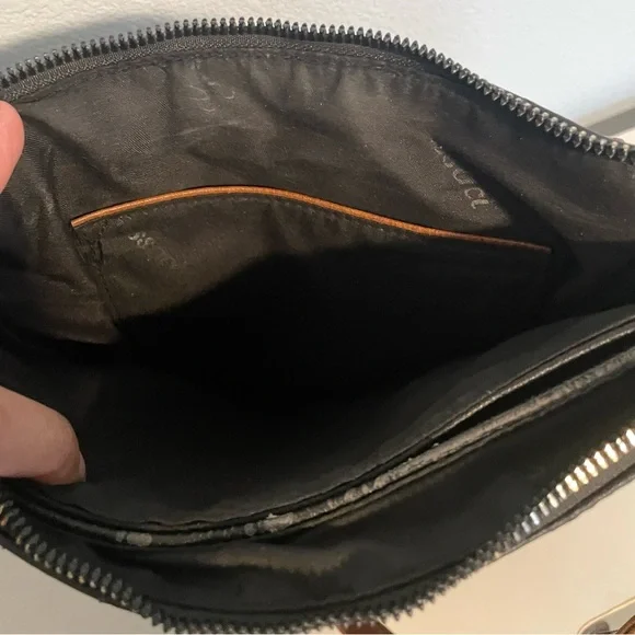 Gussaci Italy Crossbody Handbag Women Black/BrownFaux Leather Lined Purse - Picture 5 of 8